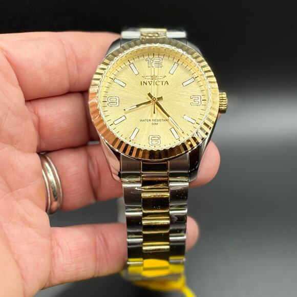 Invicta Specialty Stratford 47457 Mens 43mm Two-Tone Stainless Steel Quartz 50m - Picture 1 of 17